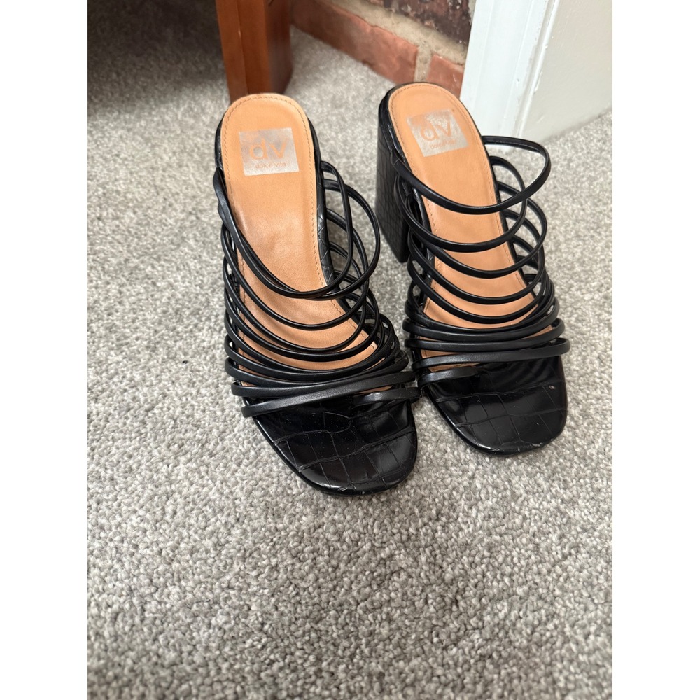 Dolce‎ Vita Strappy summer block heels size 7-7.5 - Picture 2 of 5